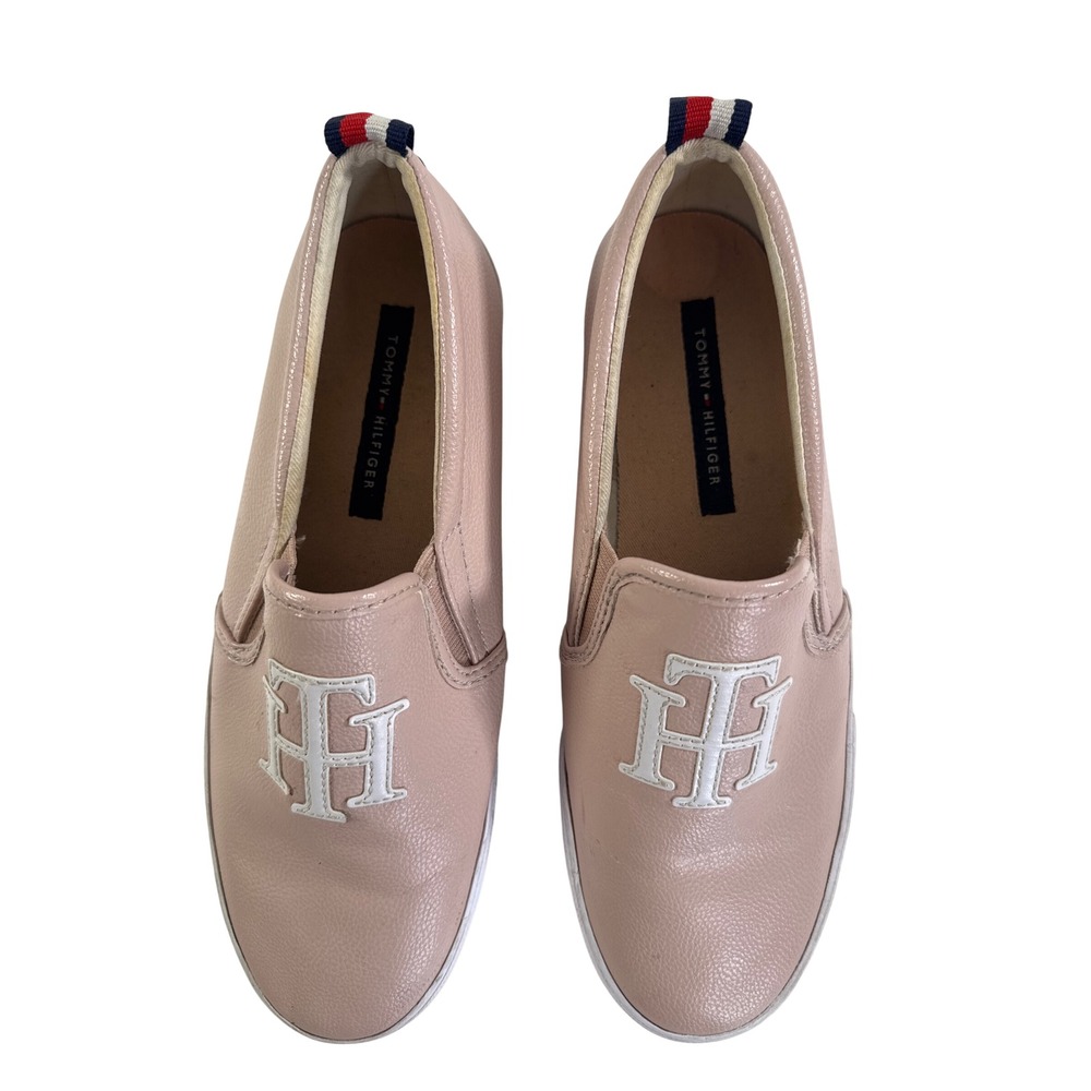 Tommy Hilfiger Womens Lucey Blush Pink Slip On Sneakers Monogram Logo 7.5M - Picture 8 of 8